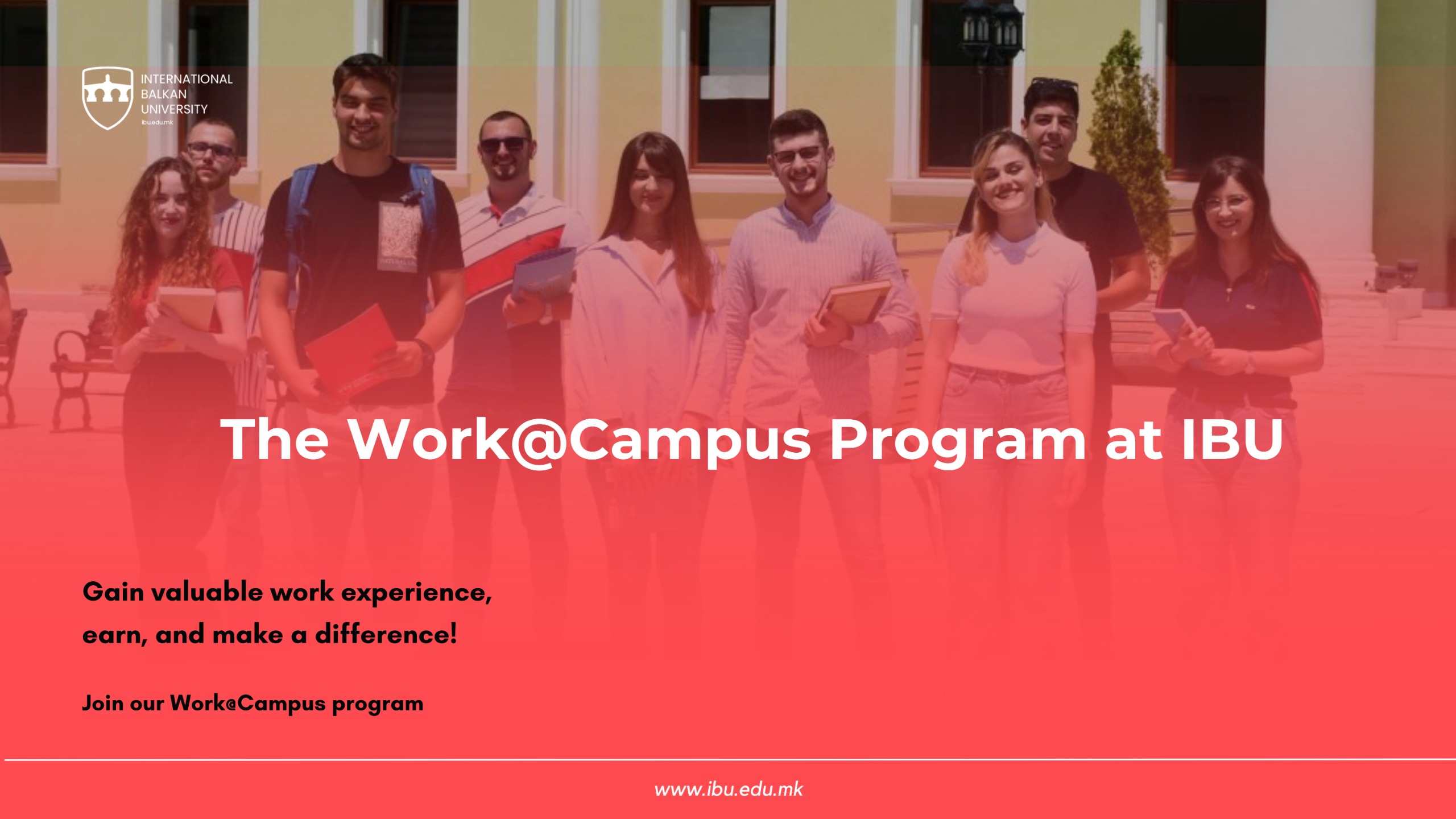 Application Starts for Work@Campus Program at IBU